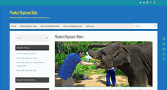 Desktop Screenshot of phuketelephantride.com