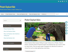 Tablet Screenshot of phuketelephantride.com